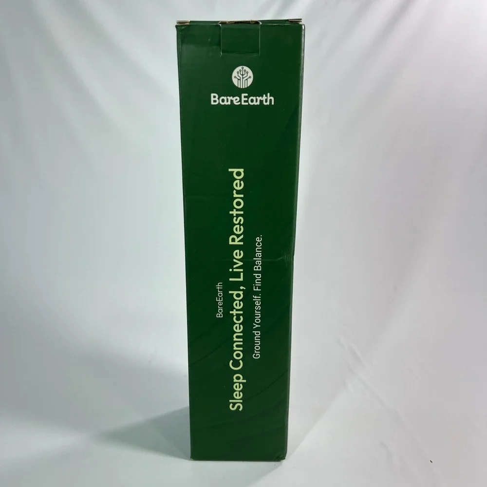 BareEarth Grounding Bed Sheet Kit Twin Organic Cotton Earthing System Green